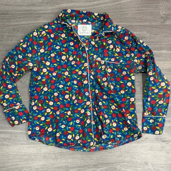 Printfresh Red Delicious Apple Two Piece Pajama Set-Small - Picture 3 of 11